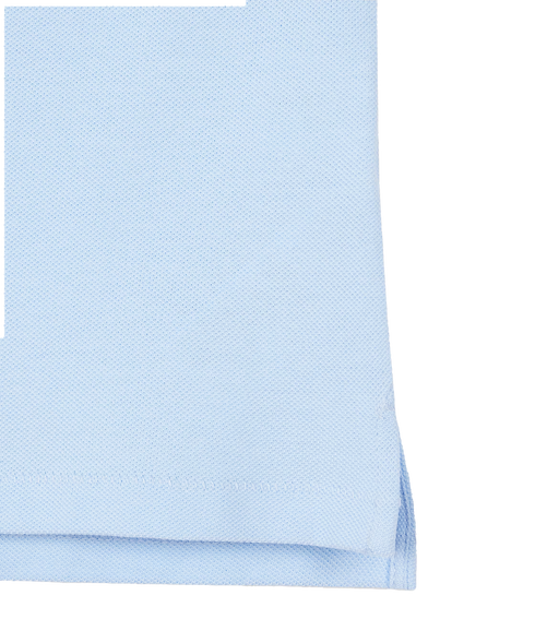 Reg Fit Ss Polo Shirt Zebra - Light Blue