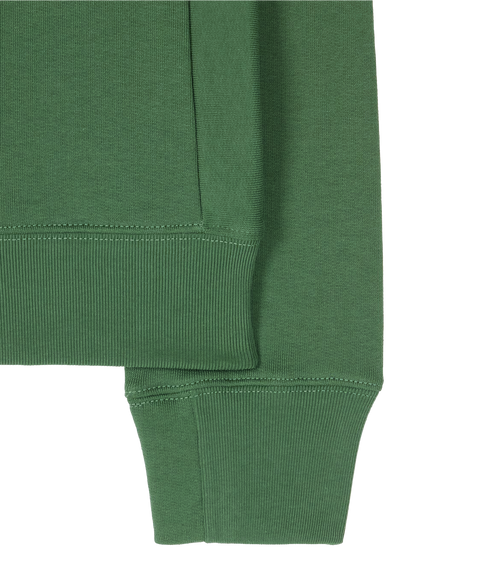 Reg Fit Sweatshirt Zebra - Forest Green