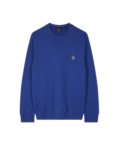 Reg Fit Sweatshirt Zebra - Blue