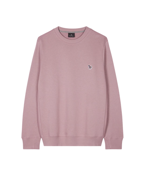 Reg Fit Sweatshirt Zebra - Mauve
