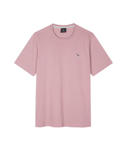 Reg Fit Ss Tshirt Zebra - Mauve