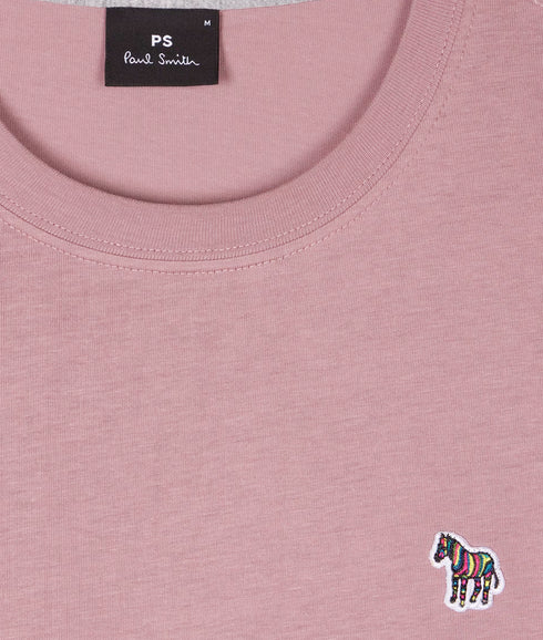Reg Fit Ss Tshirt Zebra - Mauve
