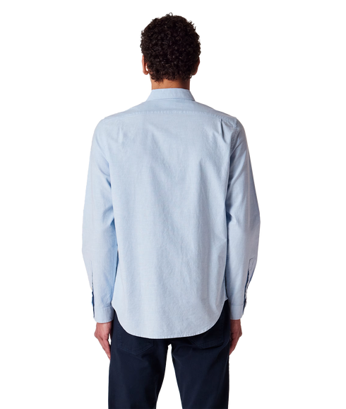 Ls Tailored Fit Shirt Bs Zeb - Light Blue