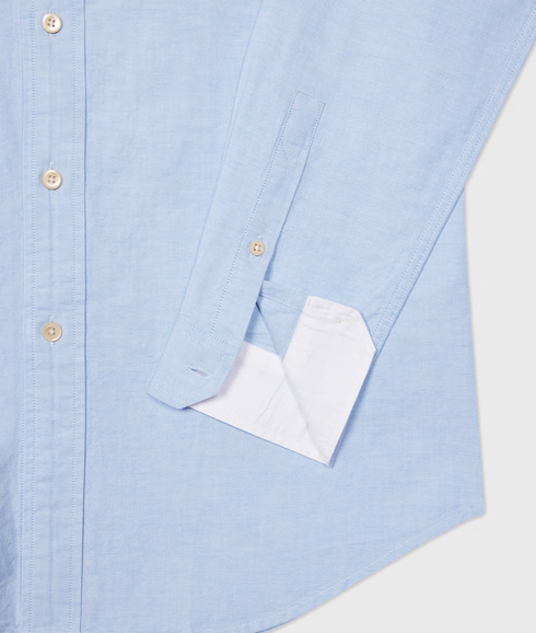 Ls Tailored Fit Shirt Bs Zeb - Light Blue