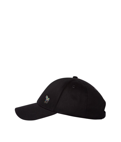 Men Cap Zebra - Black