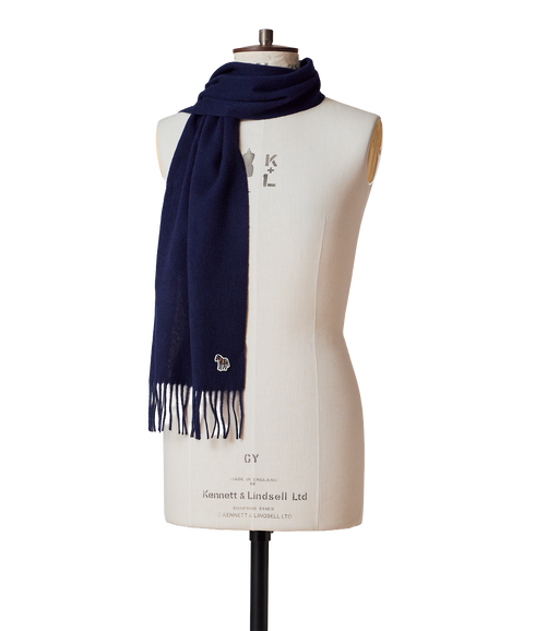 Scarf Zebra - Navy