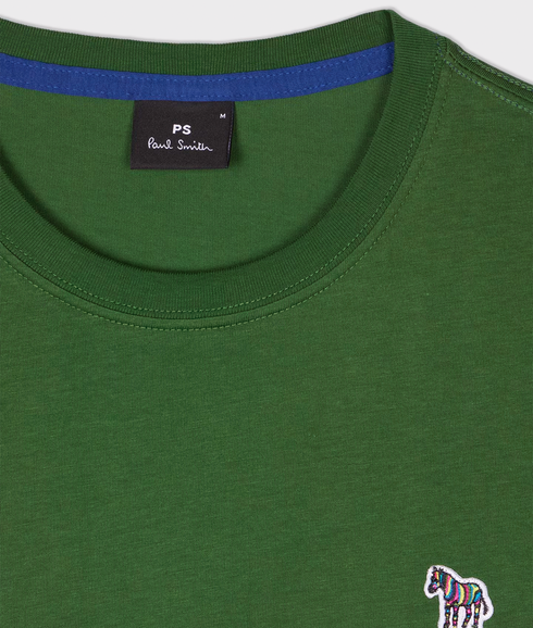 Reg Fit Ss Tshirt Zebra - Green
