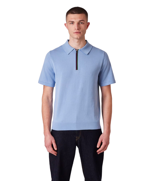 Sweater Ss Polo - Light Blue