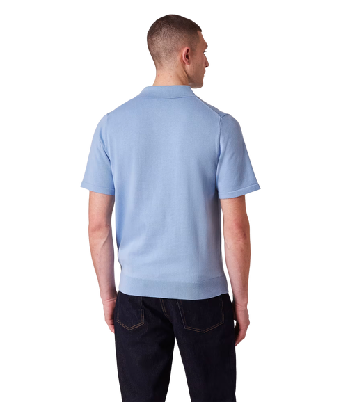 Sweater Ss Polo - Light Blue