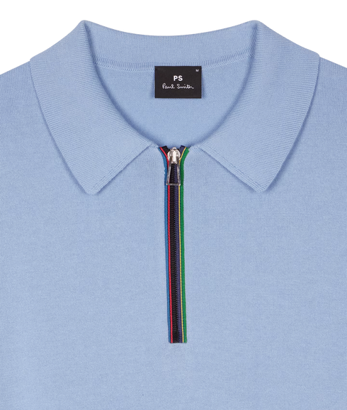 Sweater Ss Polo - Light Blue