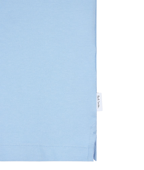 Reg Fit Half Zip Polo - Light Blue
