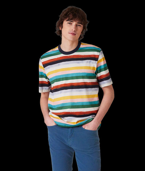 Casual Fit Ss T Shirt - Multi Coloured