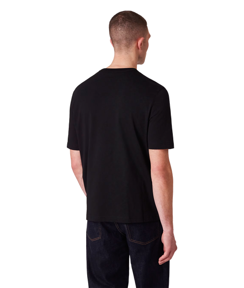 Reg Fit Ss T Shirt Palm Trees - Black