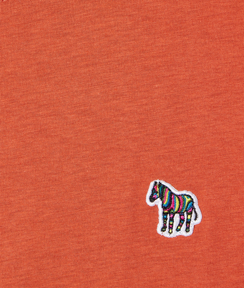 Mens Reg Fit Ss Tshirt Zebra - Dark Rust