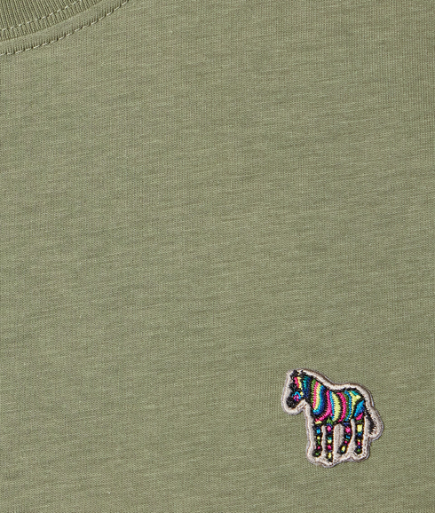 Mens Reg Fit Ss Tshirt Zebra - LT Greyish Green