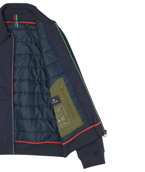 Mens Mixed Media Gilet - Very Dark Navy