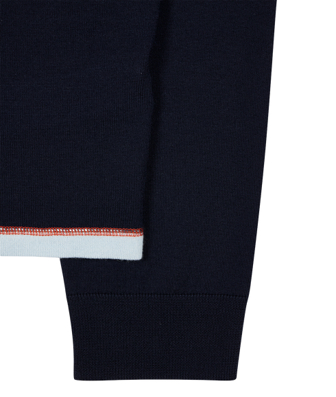 Mens Cardigan Zip Thru - Very Dark Navy