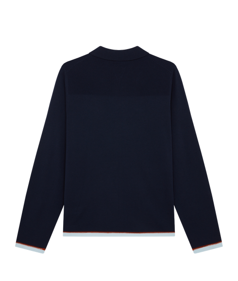 Mens Cardigan Zip Thru - Very Dark Navy