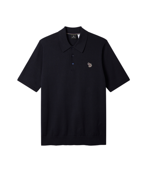 Mens Sweater Ss Polo Zeb Bad - Very Dark Navy
