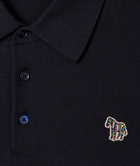 Mens Sweater Ss Polo Zeb Bad - Very Dark Navy