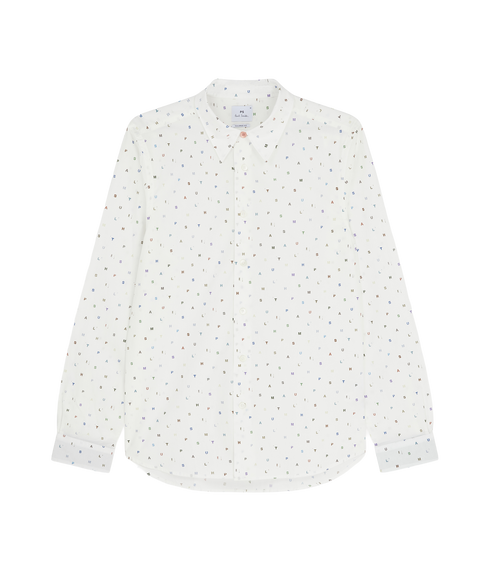 Mens L/S Tailored Fit Shirt - White