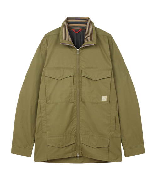 Mens 4 Pocket Jacket - Olive Green