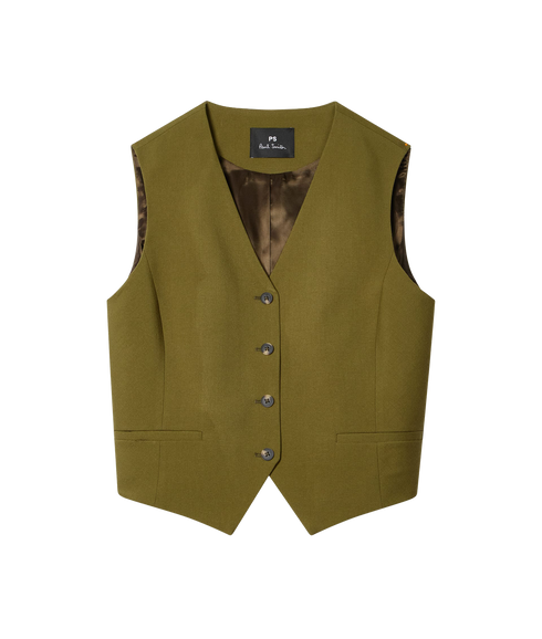 Womens Waistcoat - Green