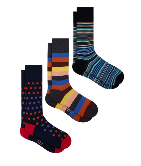 Men Sock 3 Pack Seasonal - Mixed Plate