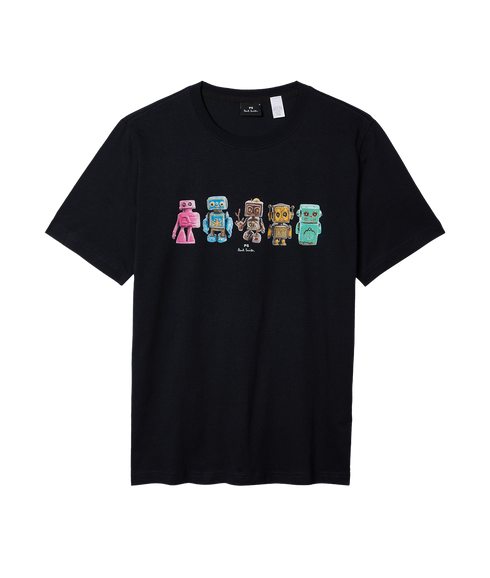 Mens Reg Fit T Shirt Robots