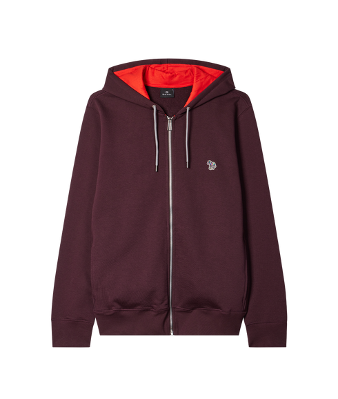 Mens Reg Fit Zip Hoody Zebra