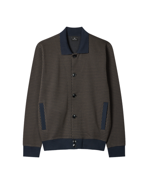 Mens Reg Fit Cardigan Sweat