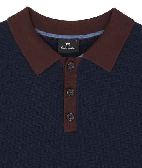 Mens Sweater Ls Polo