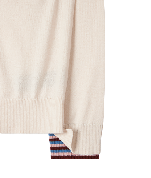 Womens Knitted Sweater - White