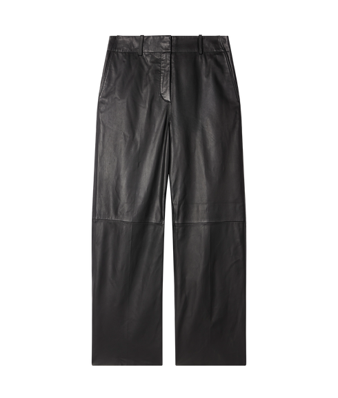 Womens Leather Trousers - Black