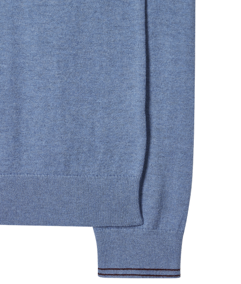 Mens Sweater Zip Neck Zeb Bad