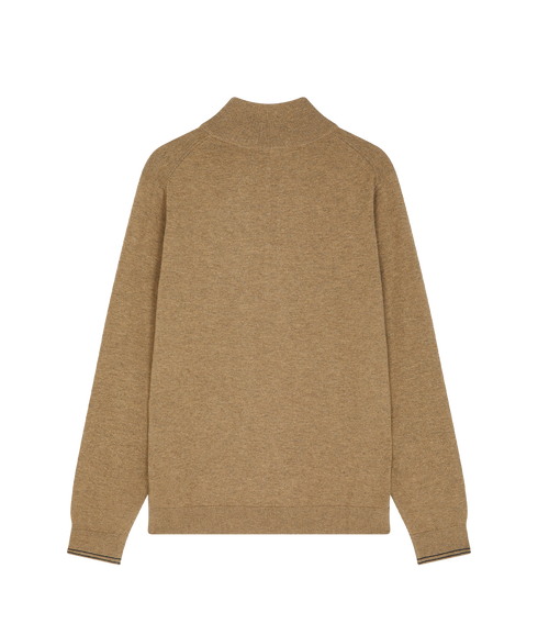 Mens Sweater Zip Neck Zeb Bad