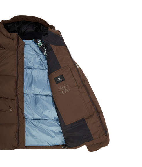 Mens Fibre Down Raglan Puffa