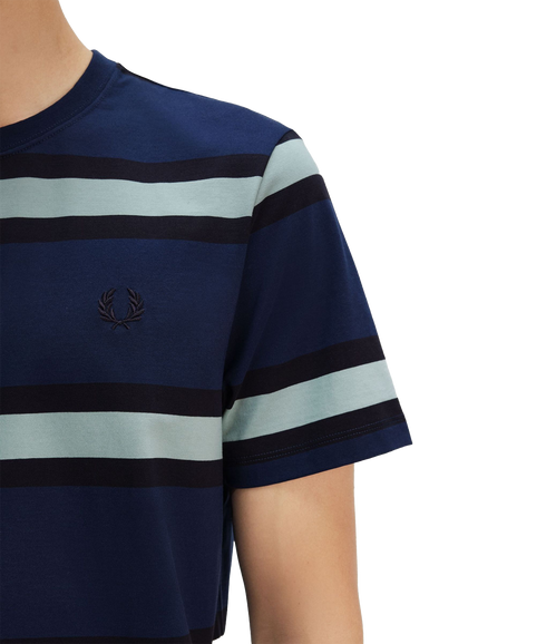 Bold Stripe Tee - Navy