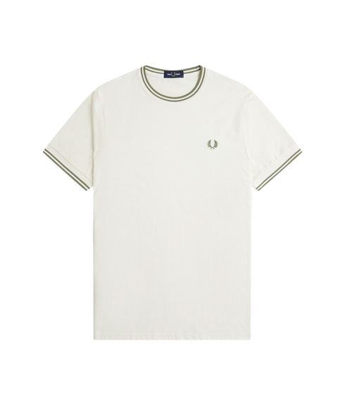 Twin Tipped T-Shirt - Ecru/Mint