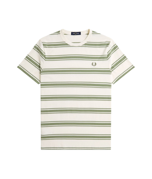 Fine Stripe T-Shirt - Light Ecru