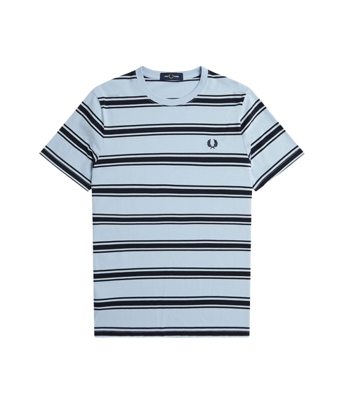 Fine Stripe T-Shirt - Light Smoke