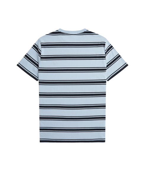 Fine Stripe T-Shirt - Light Smoke