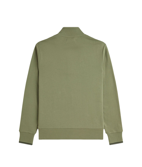 Half Zip Sweat - Olive Mint