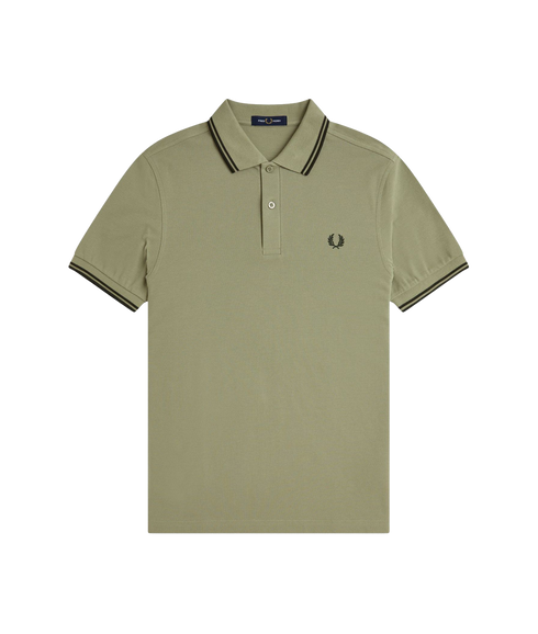 Twin Tipped Polo - Olive/Green