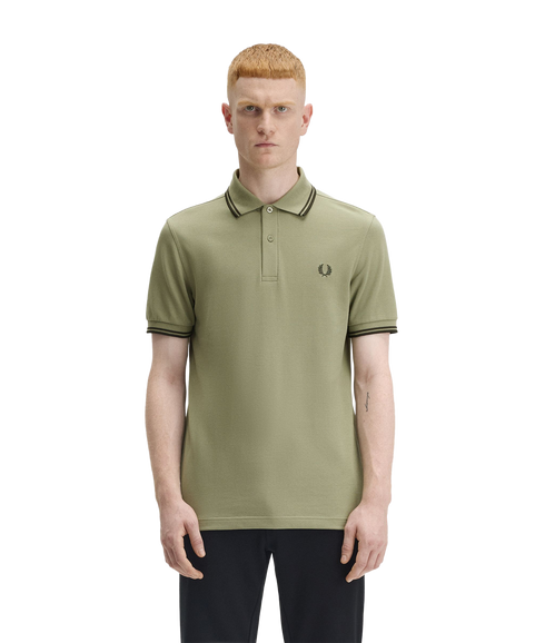 Twin Tipped Polo - Olive/Green