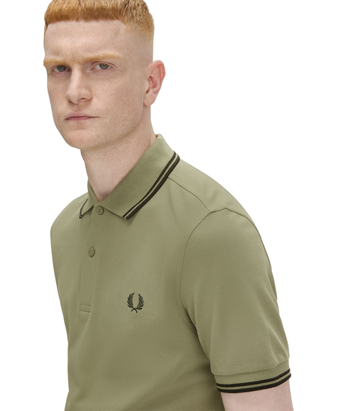 Twin Tipped Polo - Olive/Green