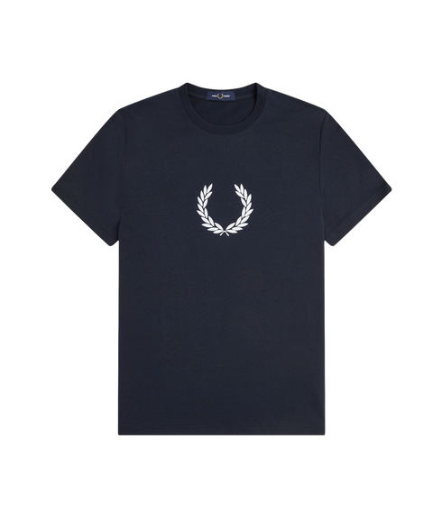 Laurel Wreath Graphic T-Shirt - Navy
