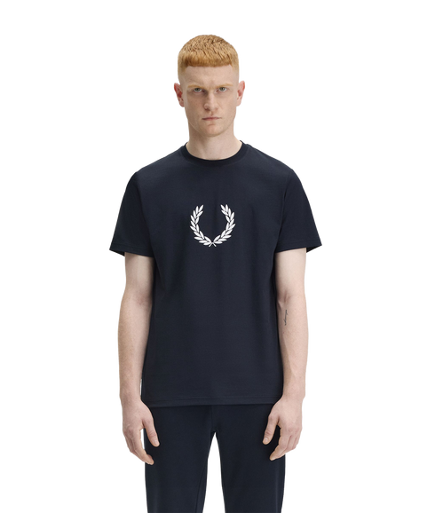 Laurel Wreath Graphic T-Shirt - Navy