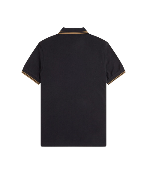 Twin Tipped Fred Perry Shirt - Black