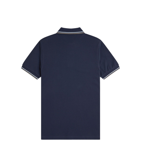 Twin Tipped Fred Perry Shirt - Navy